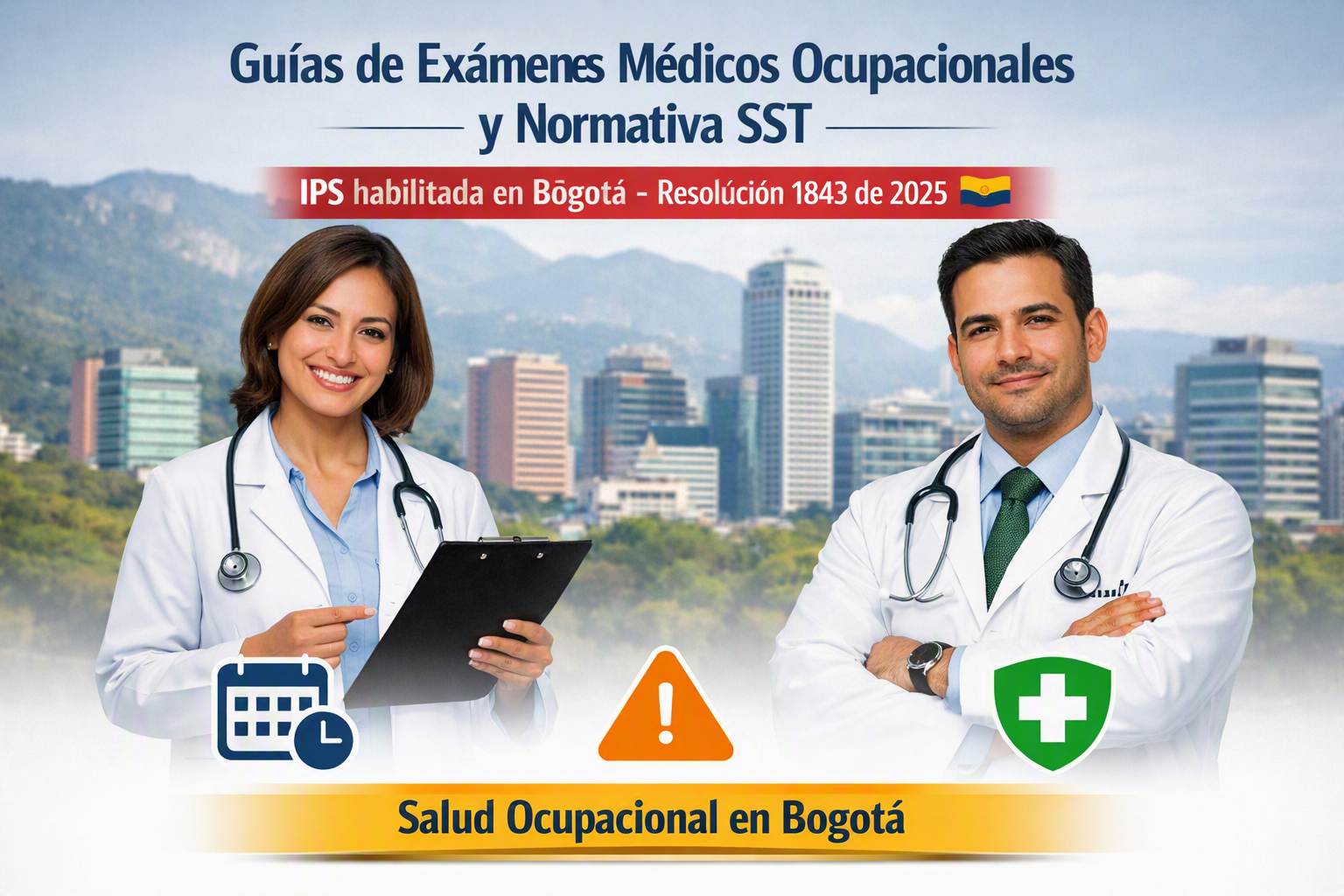 Guías de exámenes médicos ocupacionales y normativa SST por una IPS habilitada en Bogotá